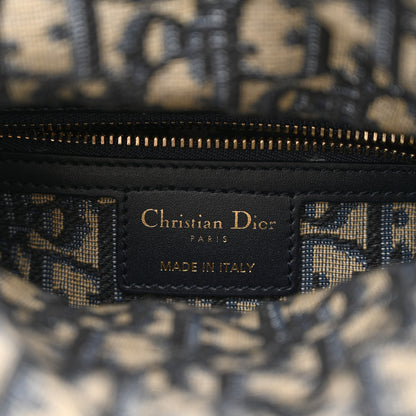 Christian Dior Wicker Oblique Mini Lady Dior Bag Blue 6 of 10