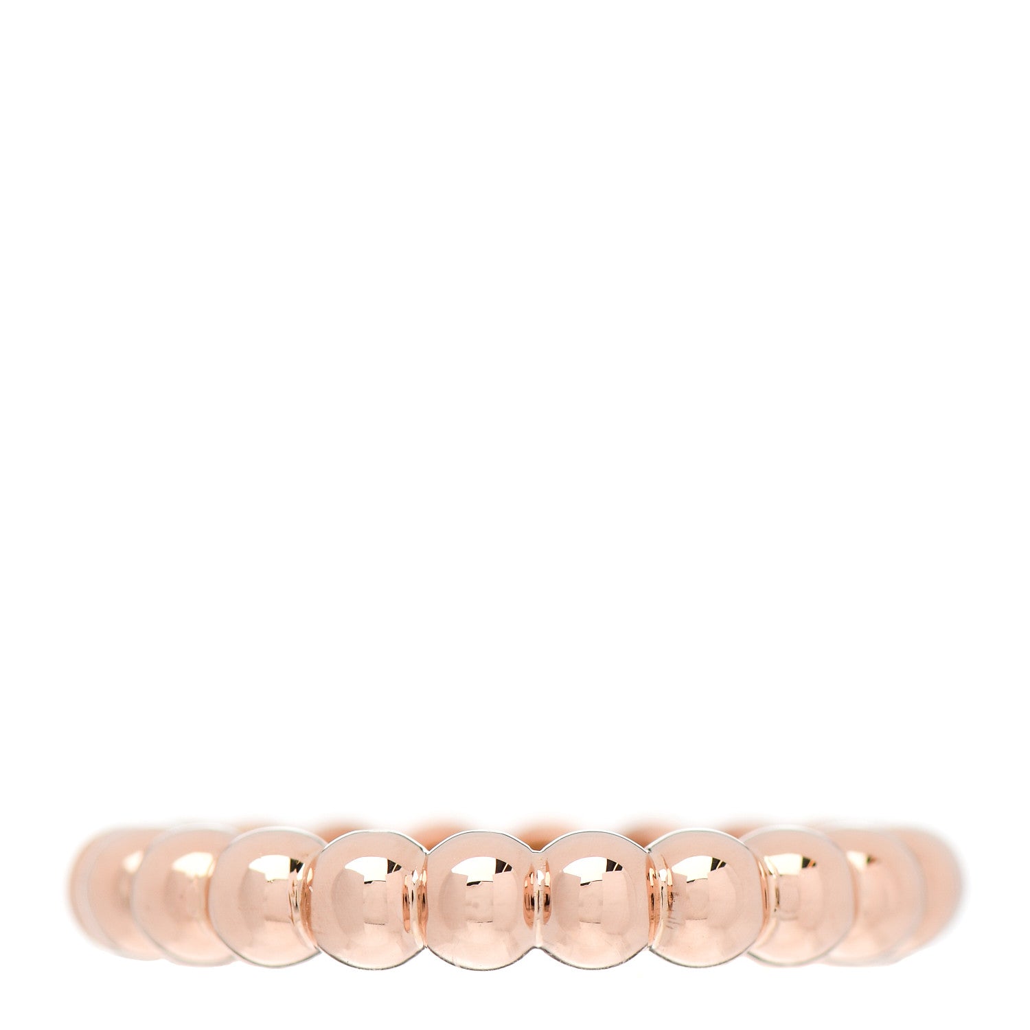 Van Cleef & Arpels 18K Rose Gold Medium Perlee Ring 54 6.75 3 of 5