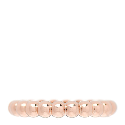 Van Cleef & Arpels 18K Rose Gold Medium Perlee Ring 54 6.75 3 of 5