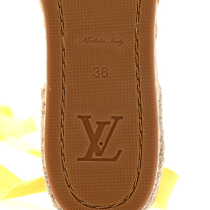 Louis Vuitton Canvas Monogram Starboard Wedge Espadrilles 36 Rose Pop 8 of 8