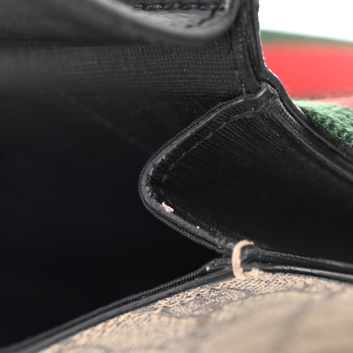 GG Supreme Monogram Web Belt Bag Black