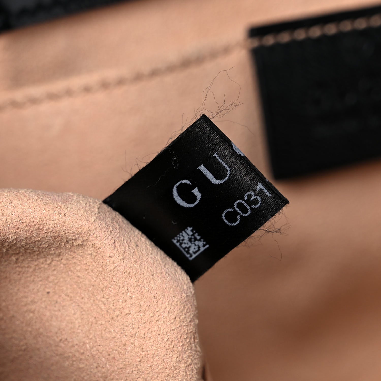 Gucci Monogram Matelasse Diagonal Mini GG Marmont Shoulder Bag Beige Black 8 of 14