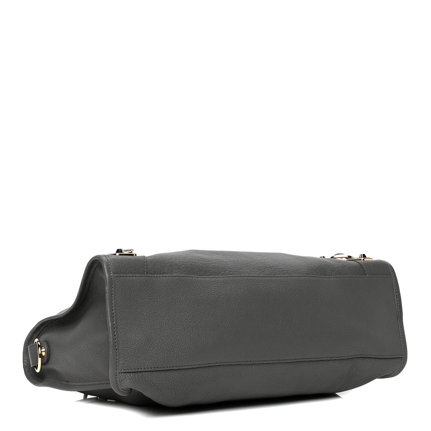Chevre Gold Metallic Edge Hardware City Gris Acier