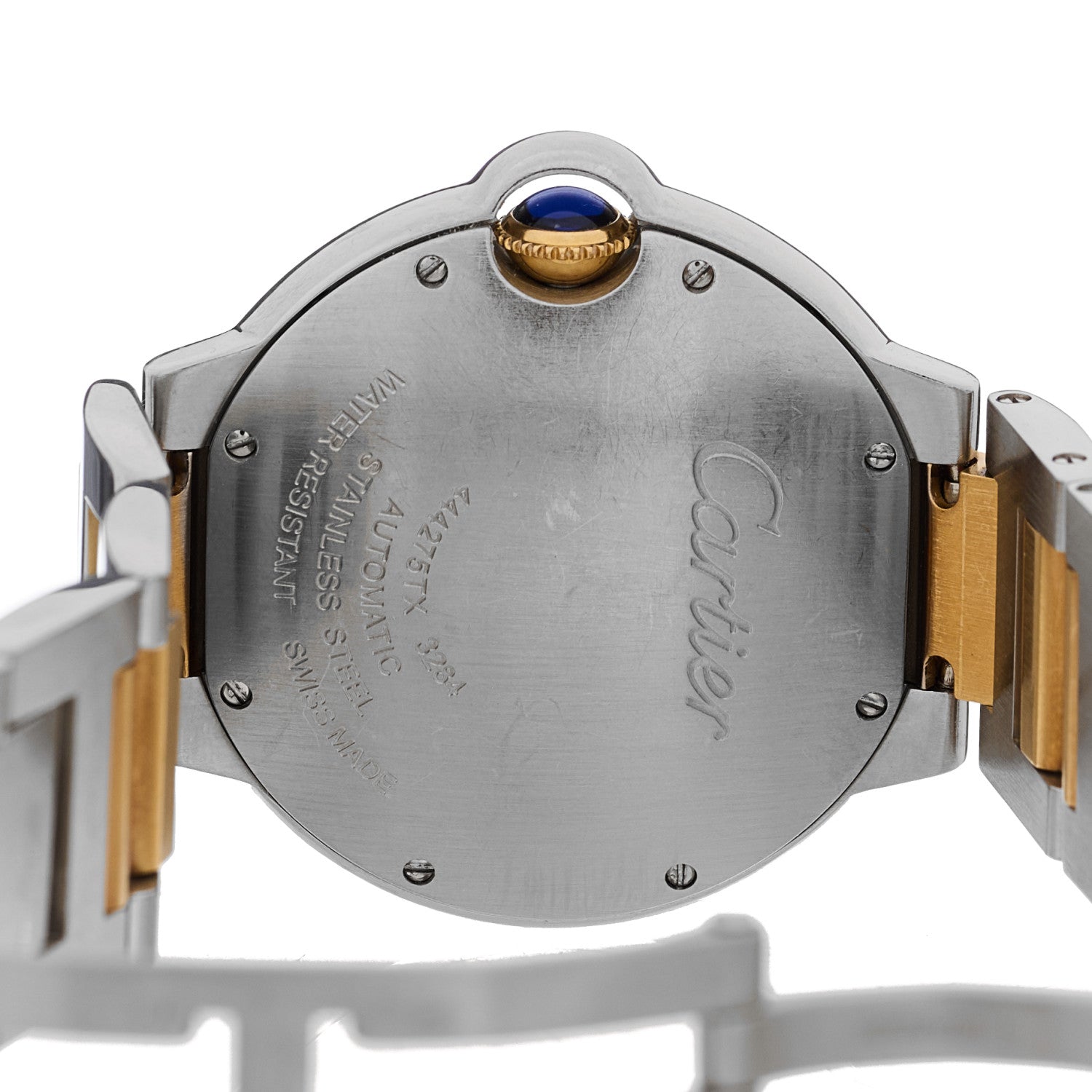 Cartier Stainless Steel 18K Yellow Gold 36mm Ballon Bleu De Cartier Automatic Watch 4 of 4
