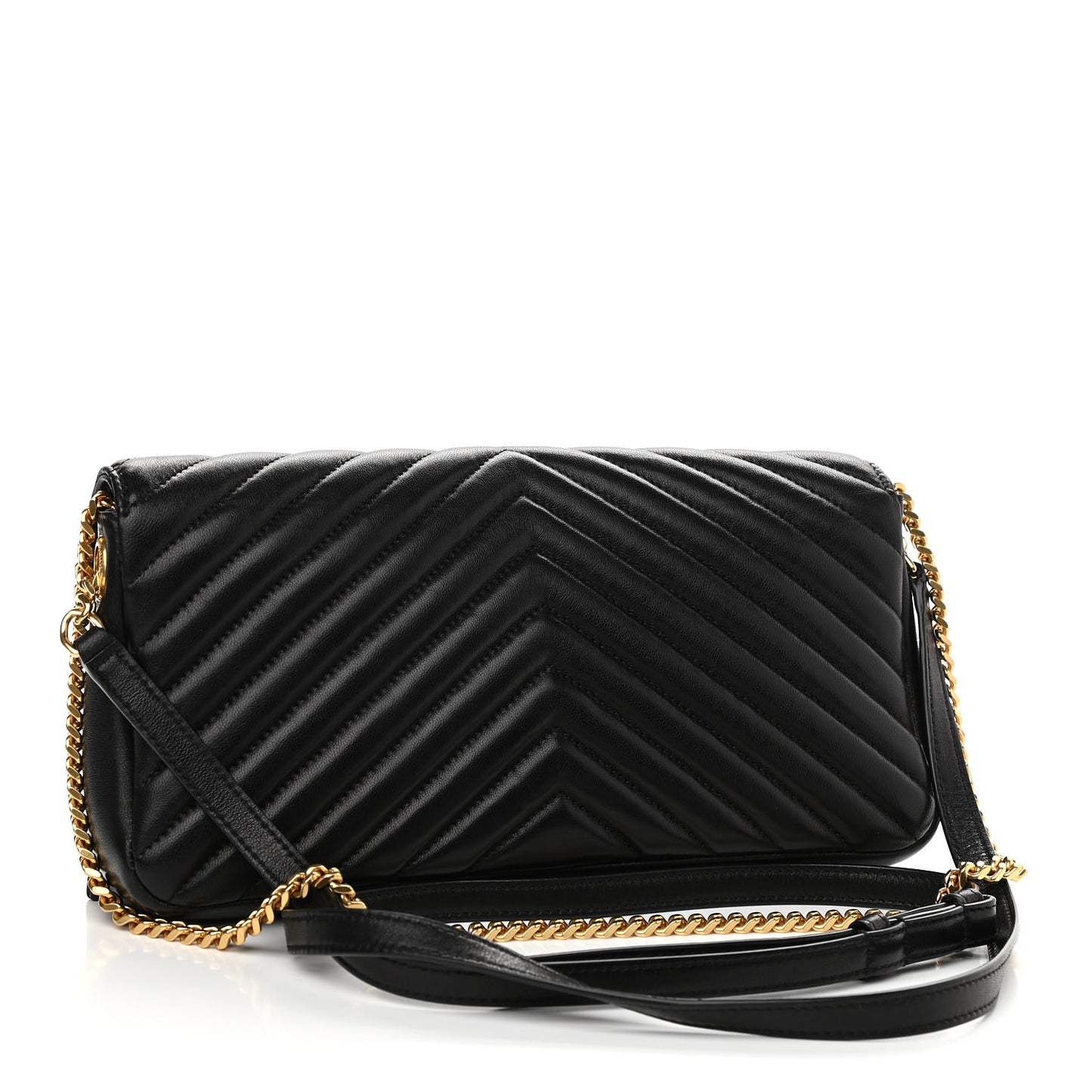 Lambskin Matelasse Monogram Kate 99 Black