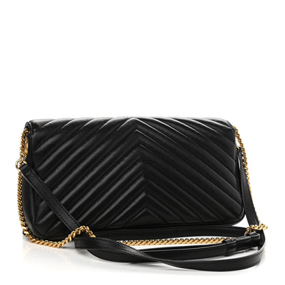 Saint Laurent Lambskin Matelasse Monogram Kate 99 Black 3 of 16