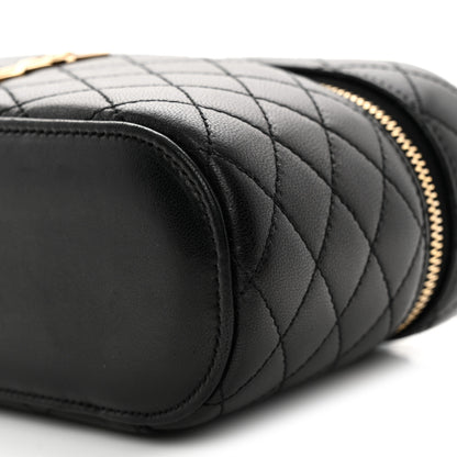 Saint Laurent Lambskin Quilted Mini Gaby Vanity Case Black 10 of 11