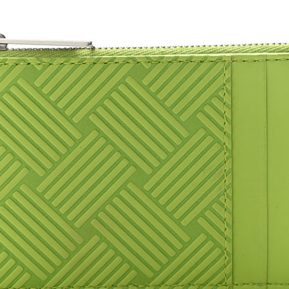 Bottega Veneta Nappa Embossed Intrecciato Zipped Card Case Kiwi 7 of 9