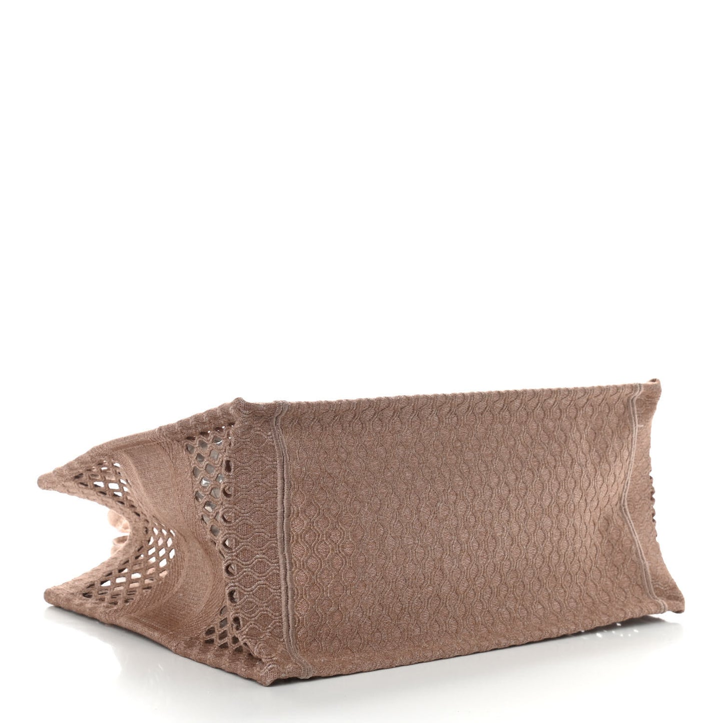 Mesh Embroidered Medium Book Tote Clay