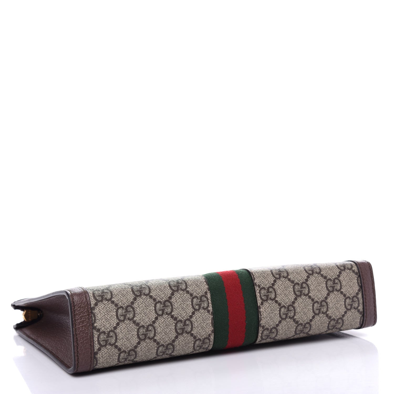 Gucci GG Supreme Monogram Web Ophidia Pouch Brown 4 of 7