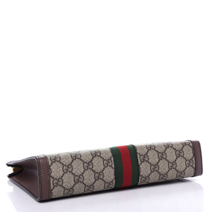 Gucci GG Supreme Monogram Web Ophidia Pouch Brown 4 of 7