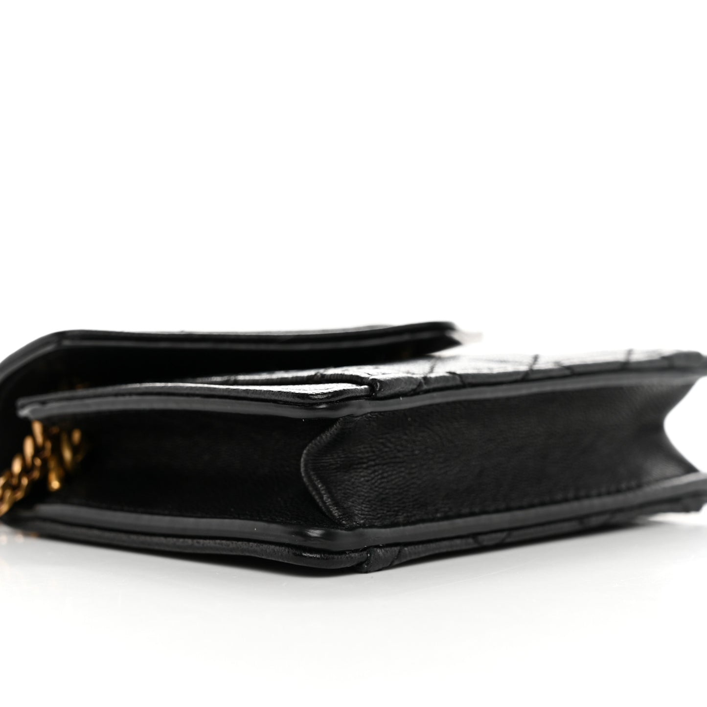 Lambskin Quilted Micro Gaby Bag Black