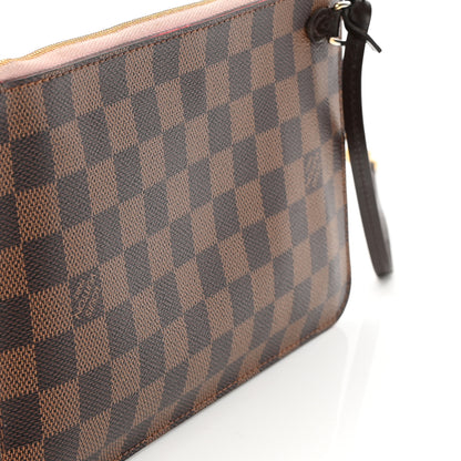 Louis Vuitton Damier Ebene Neo Neverfull MM Rose Ballerine 25 of 26