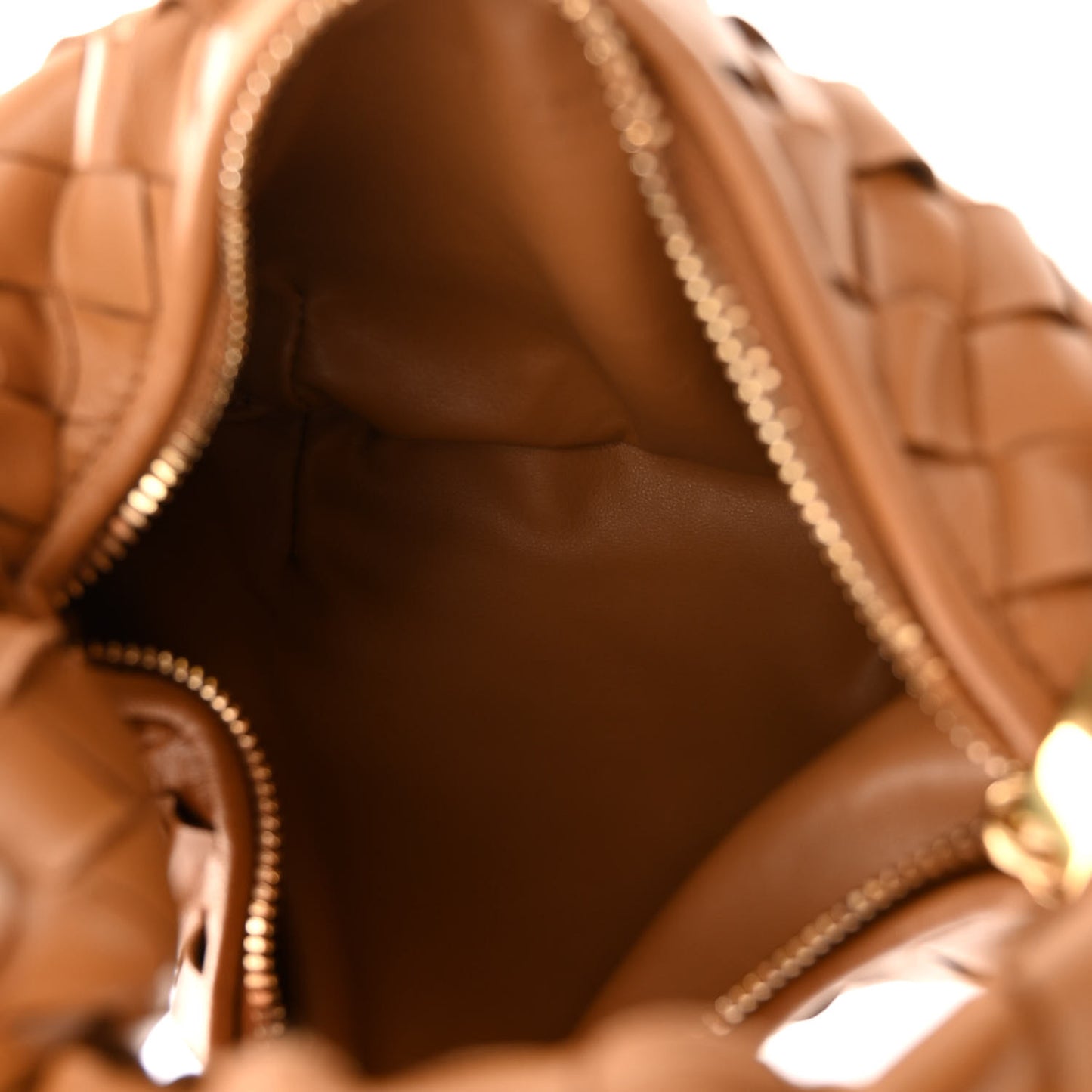 Nappa Intrecciato Mini Jodie Caramel