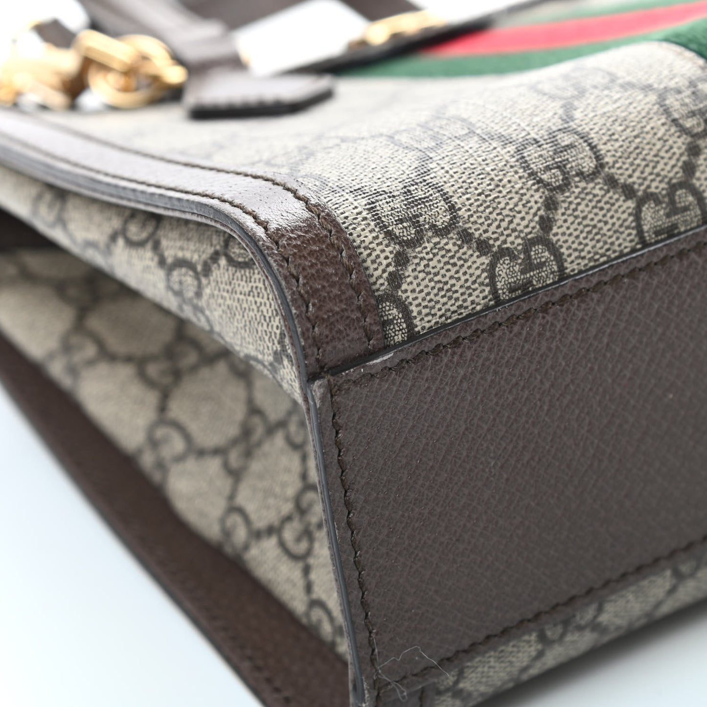 GG Supreme Monogram Small Ophidia Tote Bag Brown