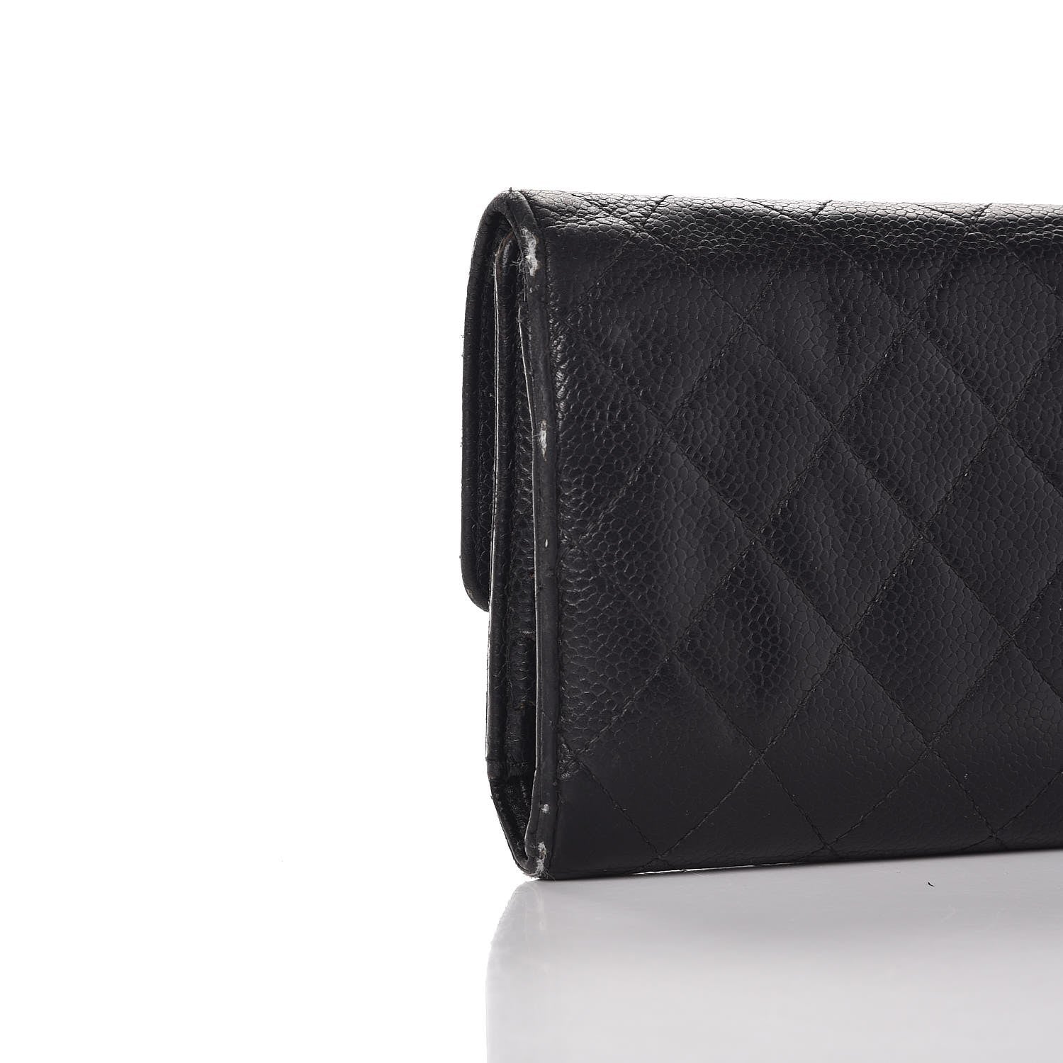 Chanel Caviar Quilted Large Flap Wallet Black 12 of 14
