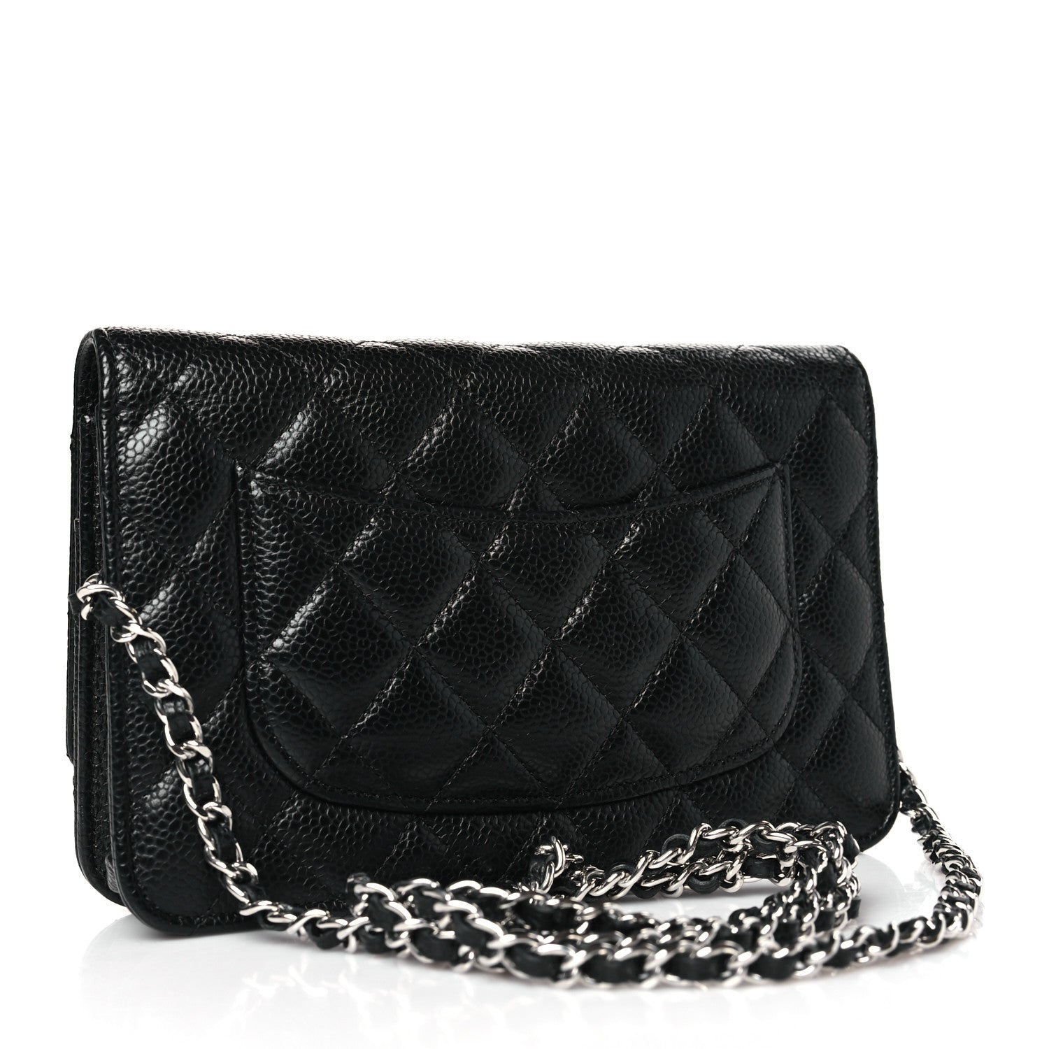 Chanel Caviar Quilted Wallet on Chain WOC Black 3 of 10