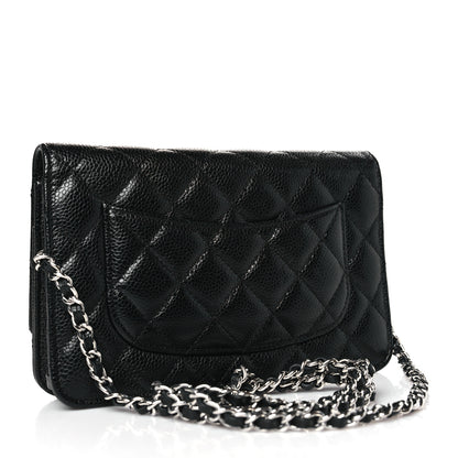 Chanel Caviar Quilted Wallet on Chain WOC Black 3 of 10