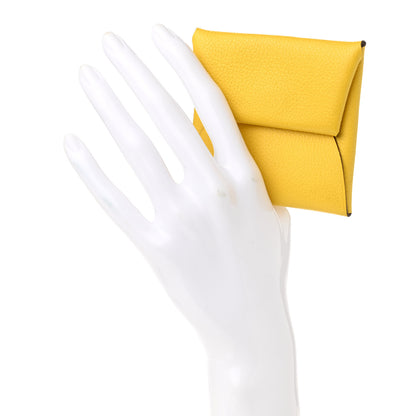 Hermes Evercolor Bastia Coin Purse Jaune De Naples 2 of 9