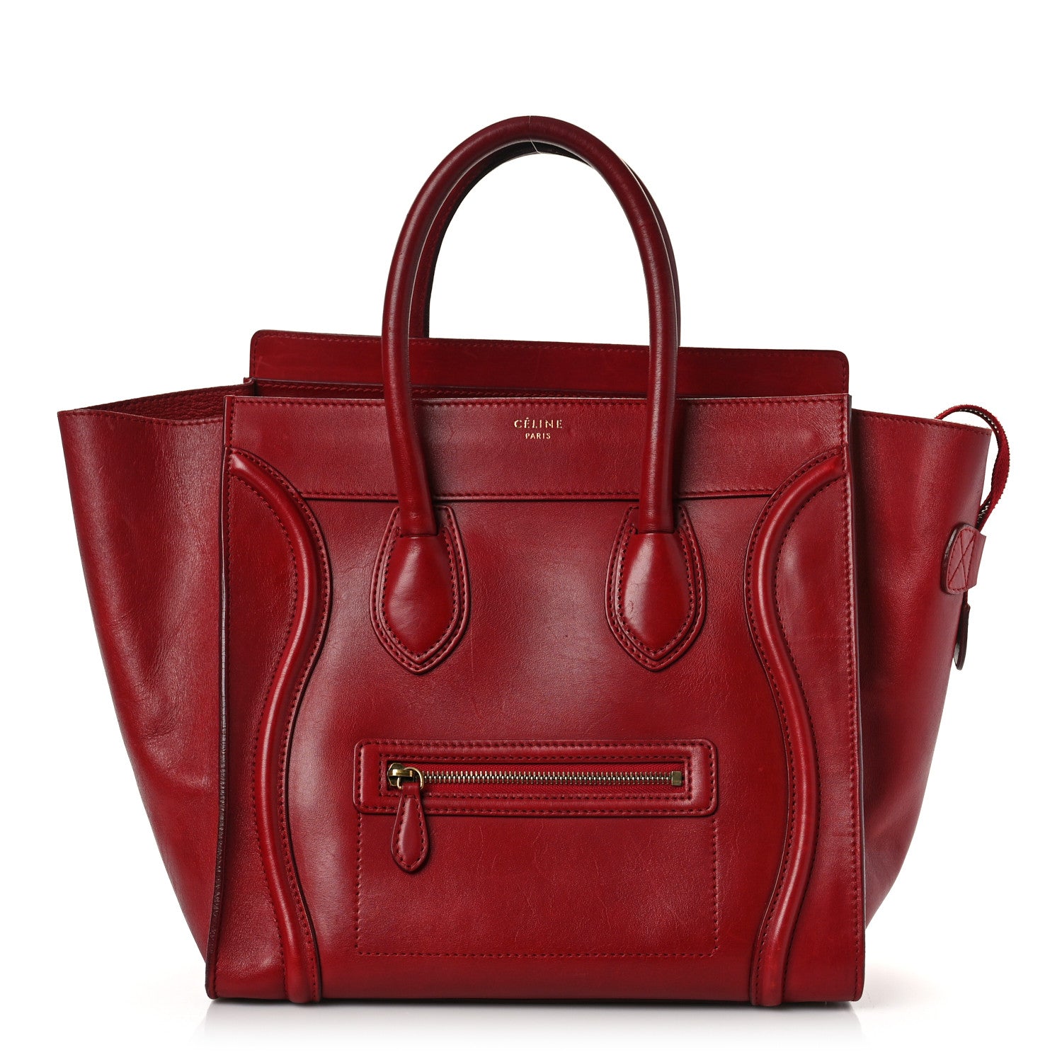 Celine Smooth Calfskin Mini Luggage Red 1 of 13