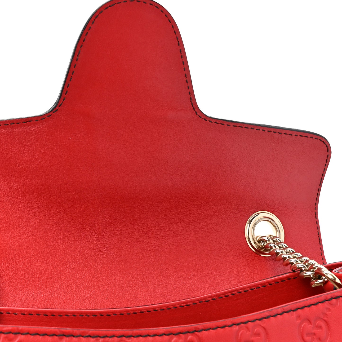 Guccissima Medium Emily Chain Shoulder Bag Red