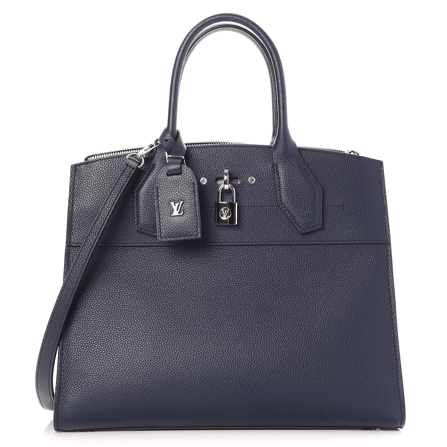 Louis Vuitton Taurillon City Steamer MM Marine 1 of 6