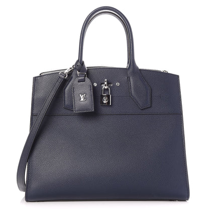 Louis Vuitton Taurillon City Steamer MM Marine 1 of 6