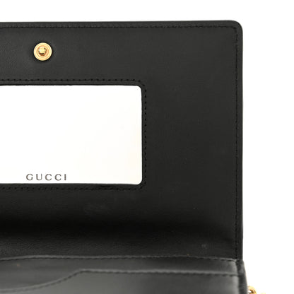 Gucci Calfskin GG Matelasse Chain Wallet Black 10 of 10