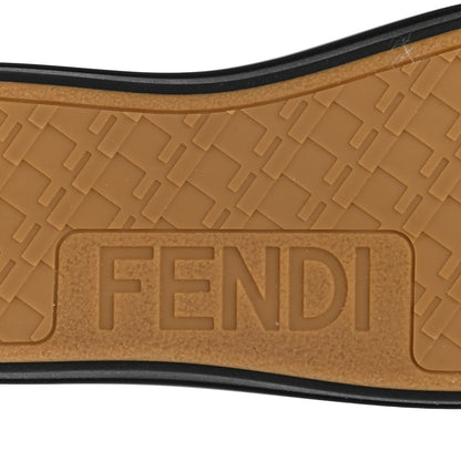 Fendi Fabric Jacquard Rubber FF Mens Domino Sneakers 11 Asfalto Black 6 of 10