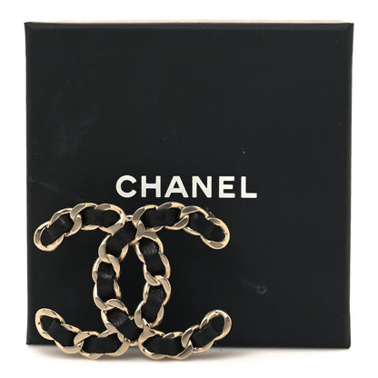 Chanel Lambskin Chain CC Brooch Black 4 of 4