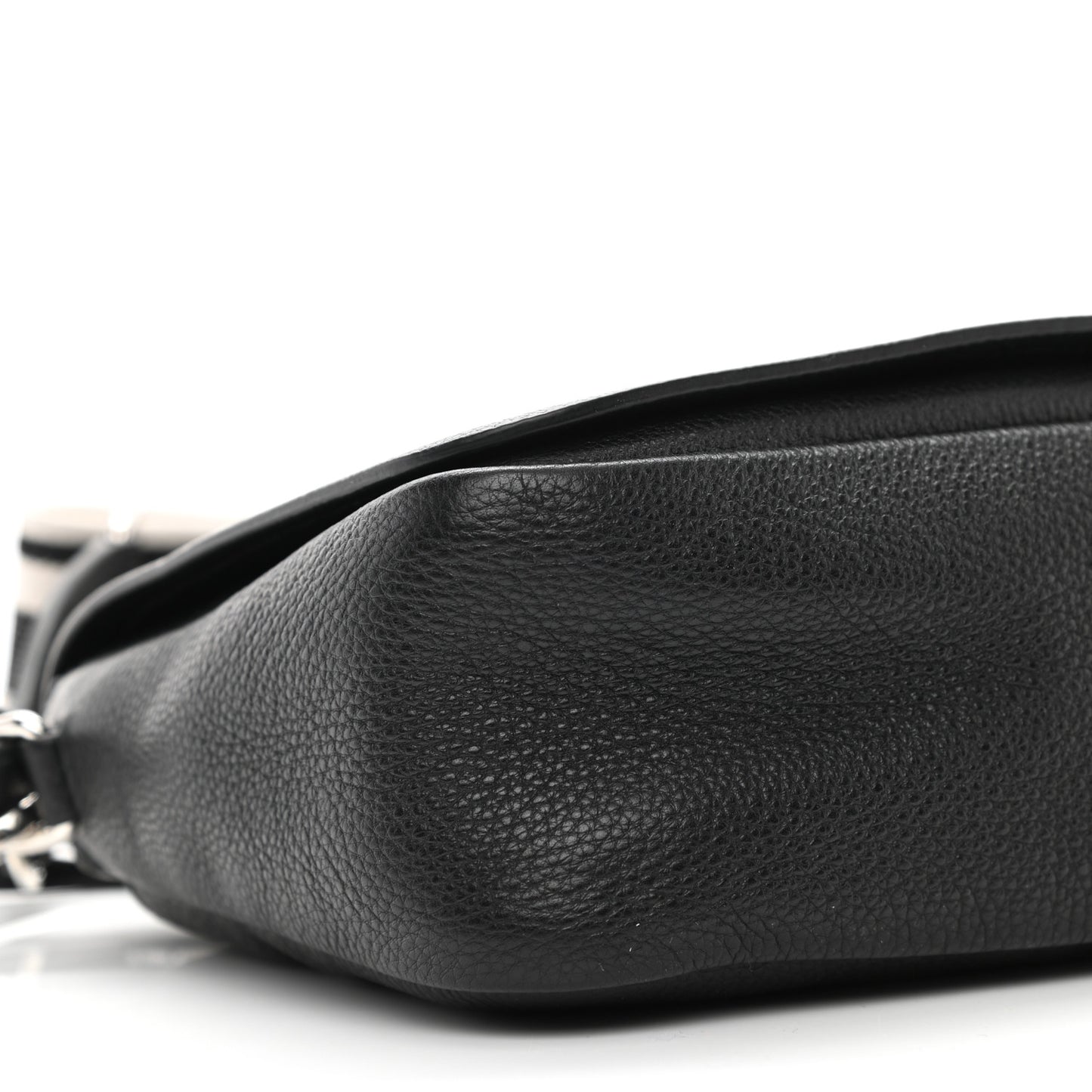 Vitello Daino Soft Flap Crossbody Black