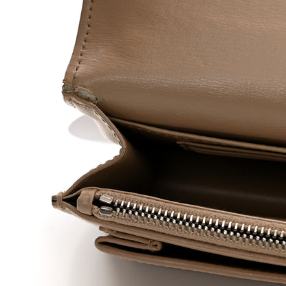 Saint Laurent Calfskin Monogram Sunset Chain Wallet Nude Powder 11 of 13