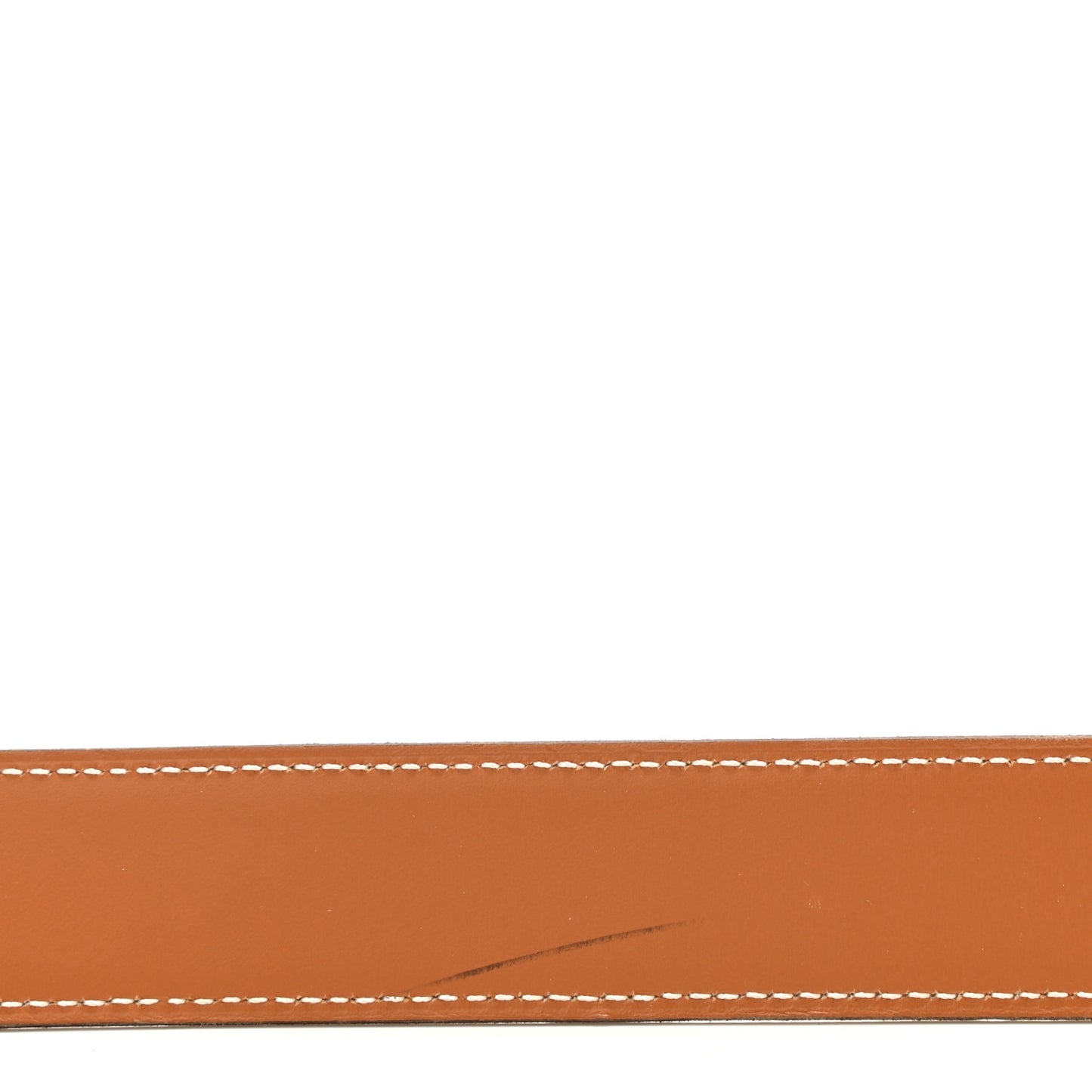 Epsom Box Strie H Belt 90 White Gold