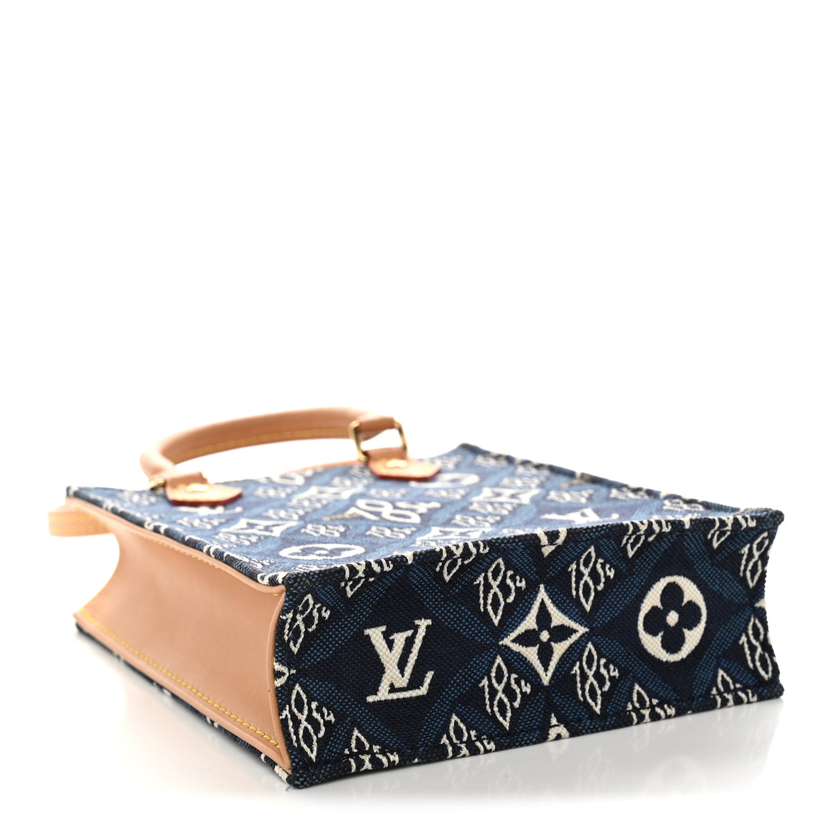 Louis Vuitton Jacquard Since 1854 Petit Sac Plat Blue 4 of 10