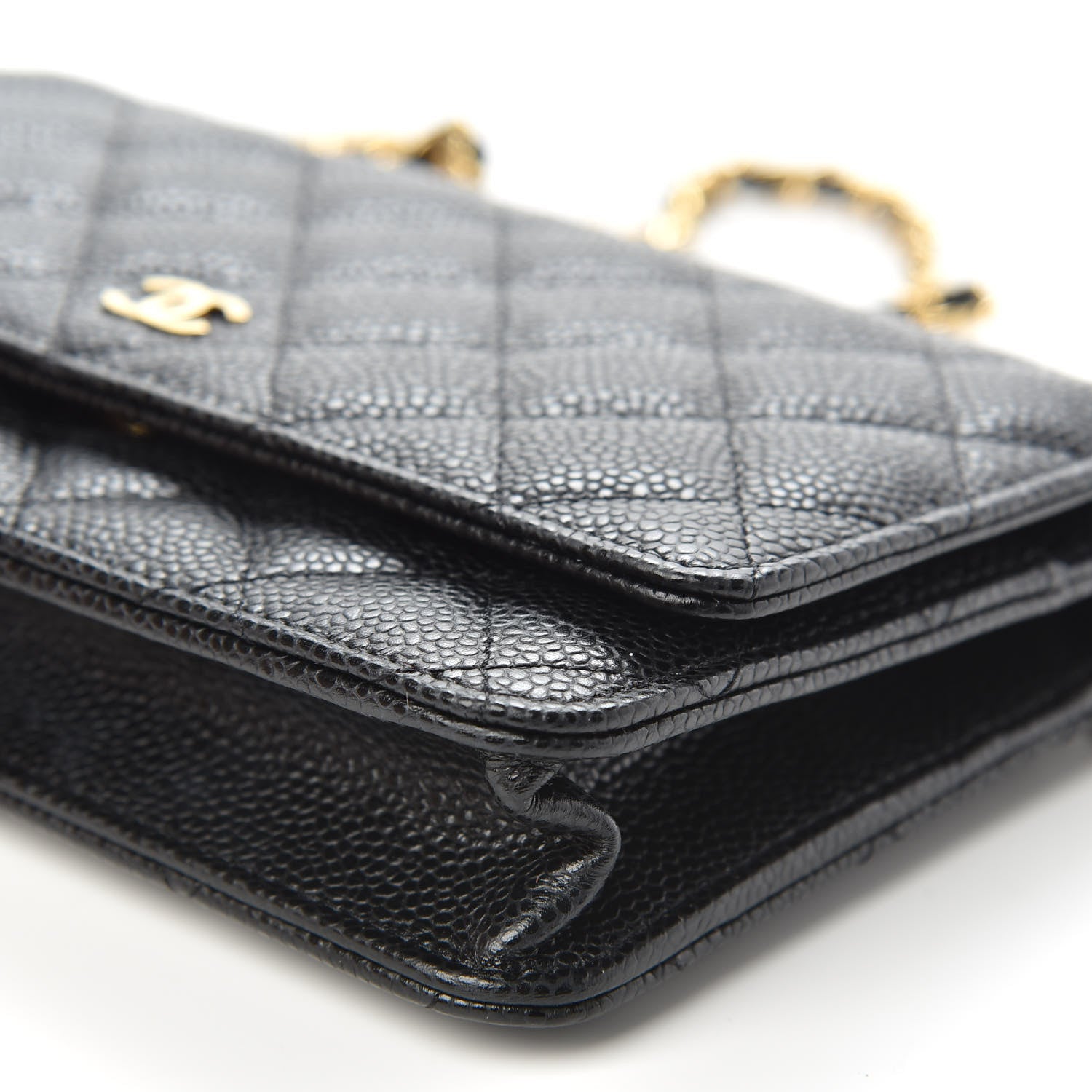 Chanel Caviar Quilted Wallet On Chain WOC Black 10 of 11