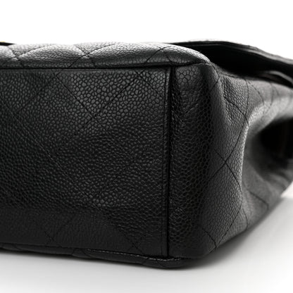 Chanel Caviar Quilted Maxi Double Flap Black 10 of 12