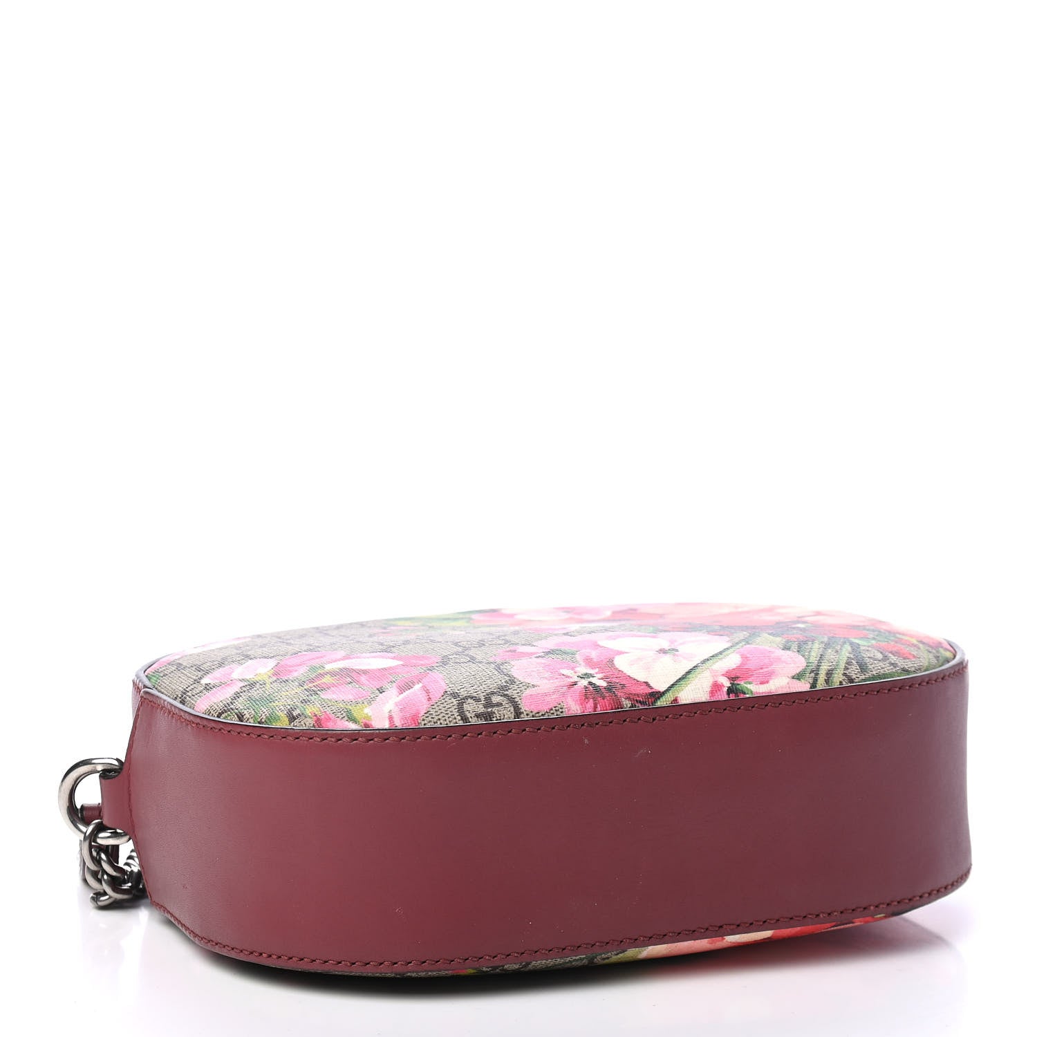 Gucci GG Supreme Monogram Blooms Mini Chain Shoulder Bag Beige Multicolor Dry Rose 3 of 4