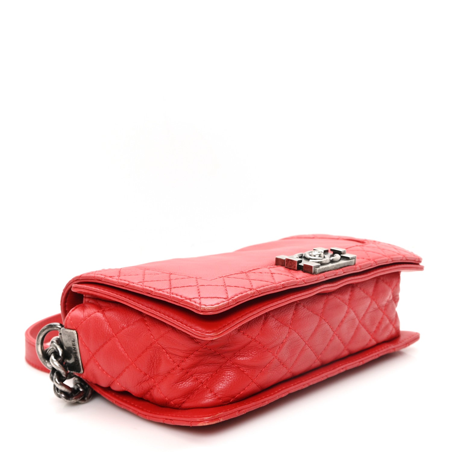 Chanel Calfskin Medium Boy Reverso Flap Red 4 of 10
