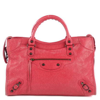 Balenciaga Agneau Classic Hardware City Rose Thulian 1 of 12