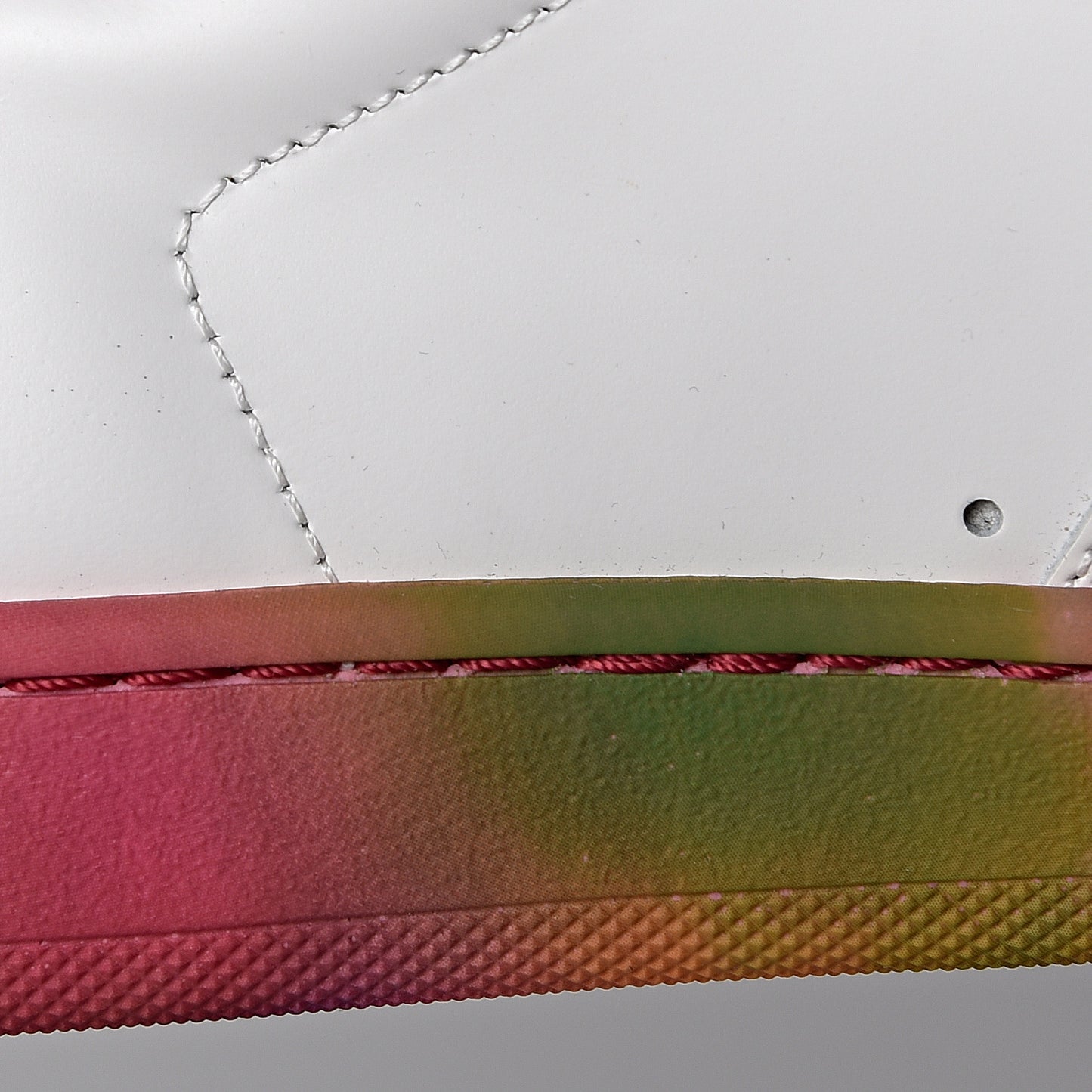 Calfskin Mens Signature Court Classic SL/10H High Top Sneakers 41 Off White Multicolor Tie-Dye