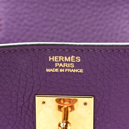 Hermes Togo Birkin 30 Ultraviolet 6 of 9
