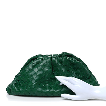 Bottega Veneta Nappa Maxi Intrecciato The Pouch Oversized Clutch Racing Green 2 of 10