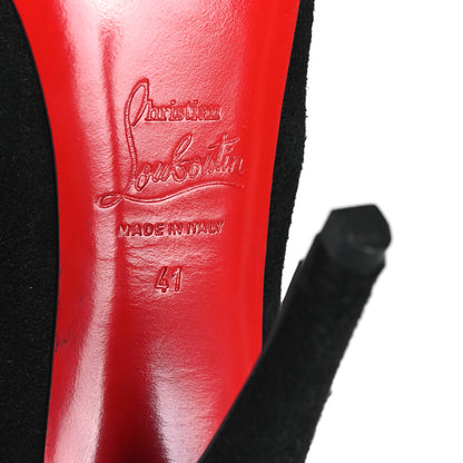 Christian Louboutin Suede For Ever Tina Fringe 140 Boots 41 Black 6 of 7
