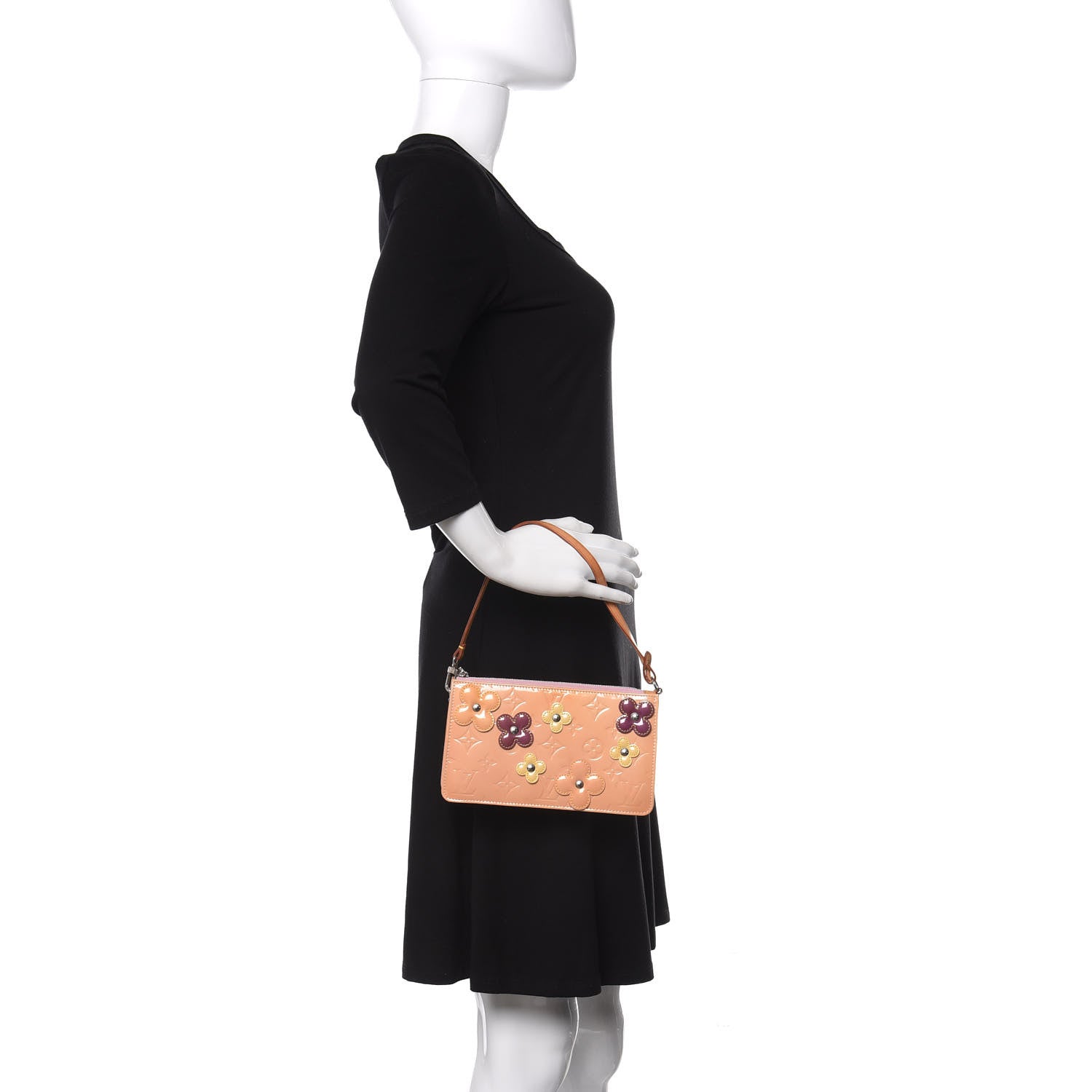 Louis Vuitton Vernis Lexington Fleurs Pochette Pink 2 of 11