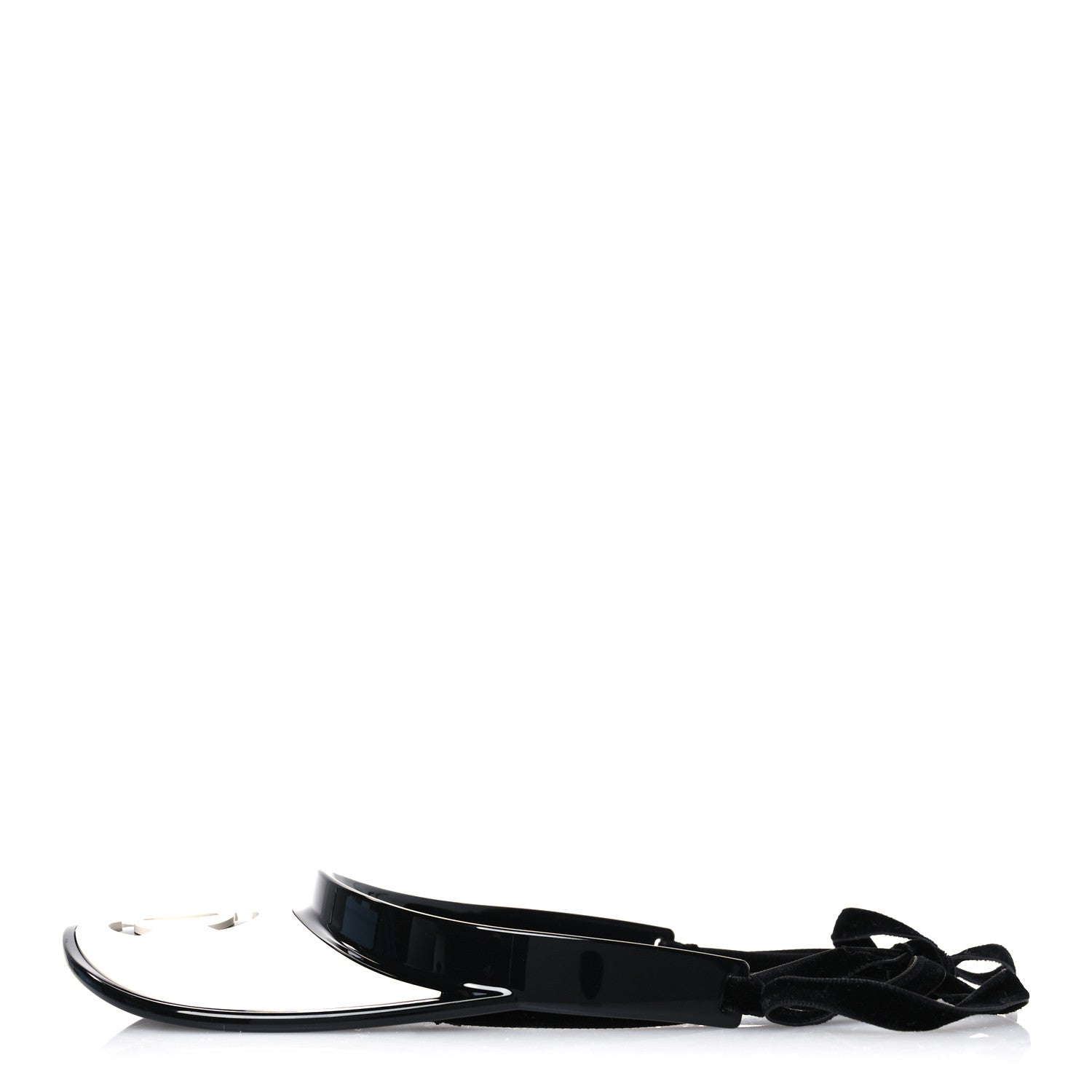 Chanel Resin CC Visor White Black 4 of 10