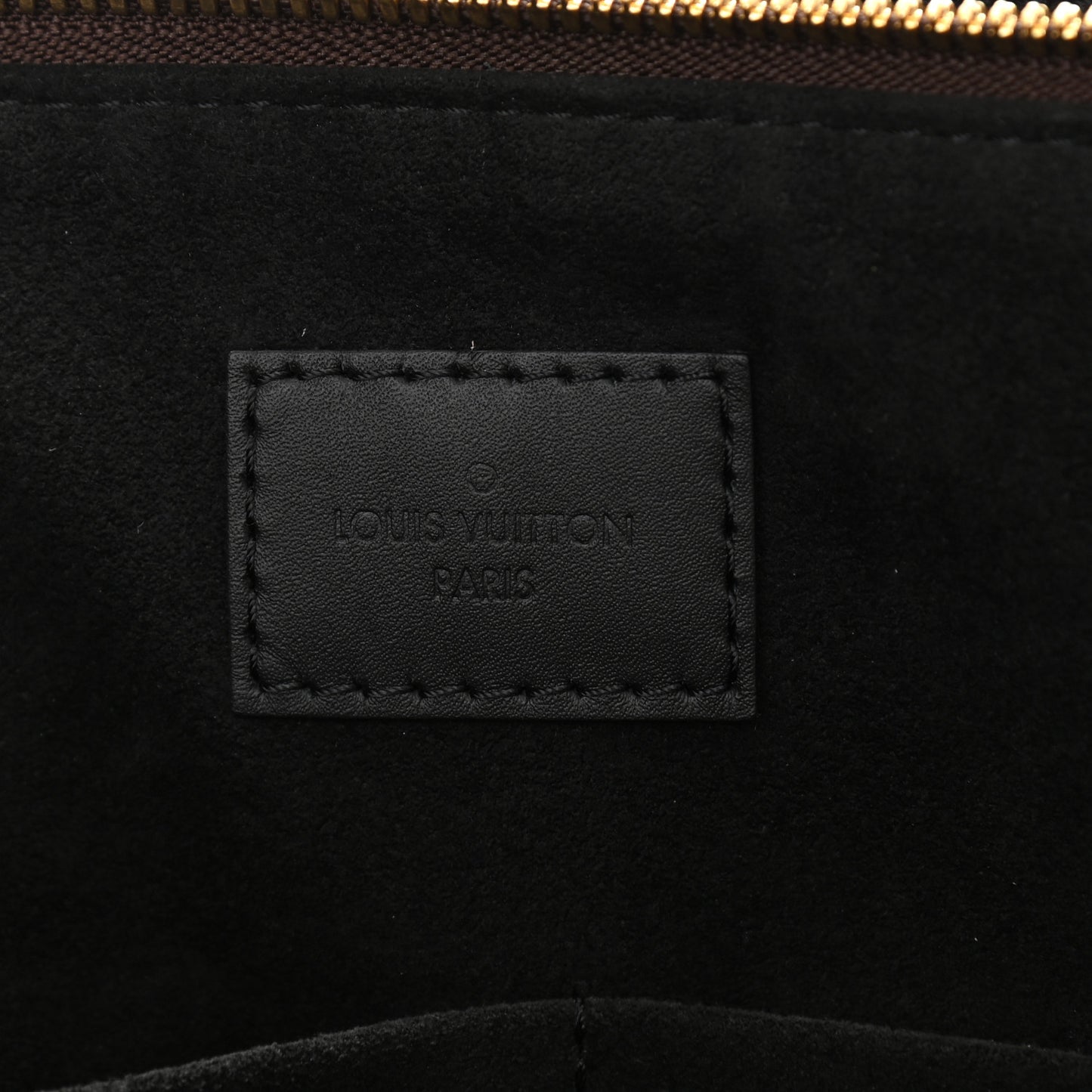 Monogram Flower Zipped Tote MM Black