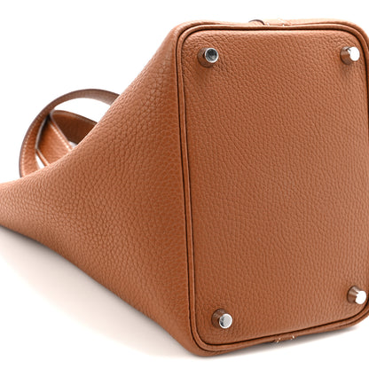Hermes Taurillon Clemence Picotin Lock 18 PM Gold 9 of 10