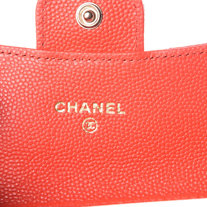Chanel Caviar Quilted Flap Card Holder Red 6 of 9