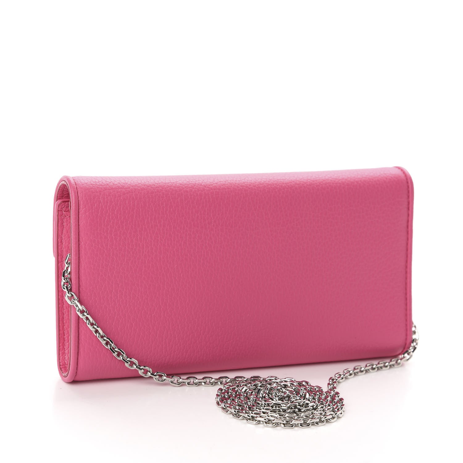 MCM Calfskin Large Patricia Wallet On Chain Pink 3 of 10