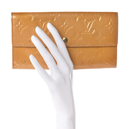 Louis Vuitton Vernis Sarah Wallet Noisette 2 of 14